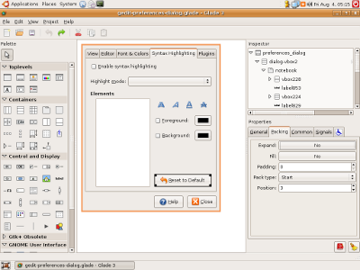 Glade UI Designer